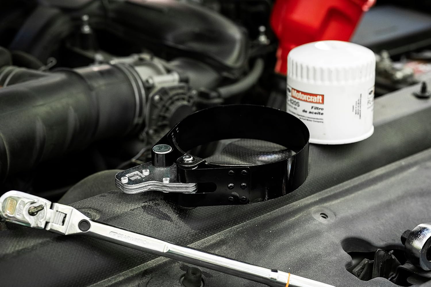 GEARWRENCH Heavy-Duty Oil Filter Wrench 4-1/2" to 5-1/4" - 2321 - Image 5
