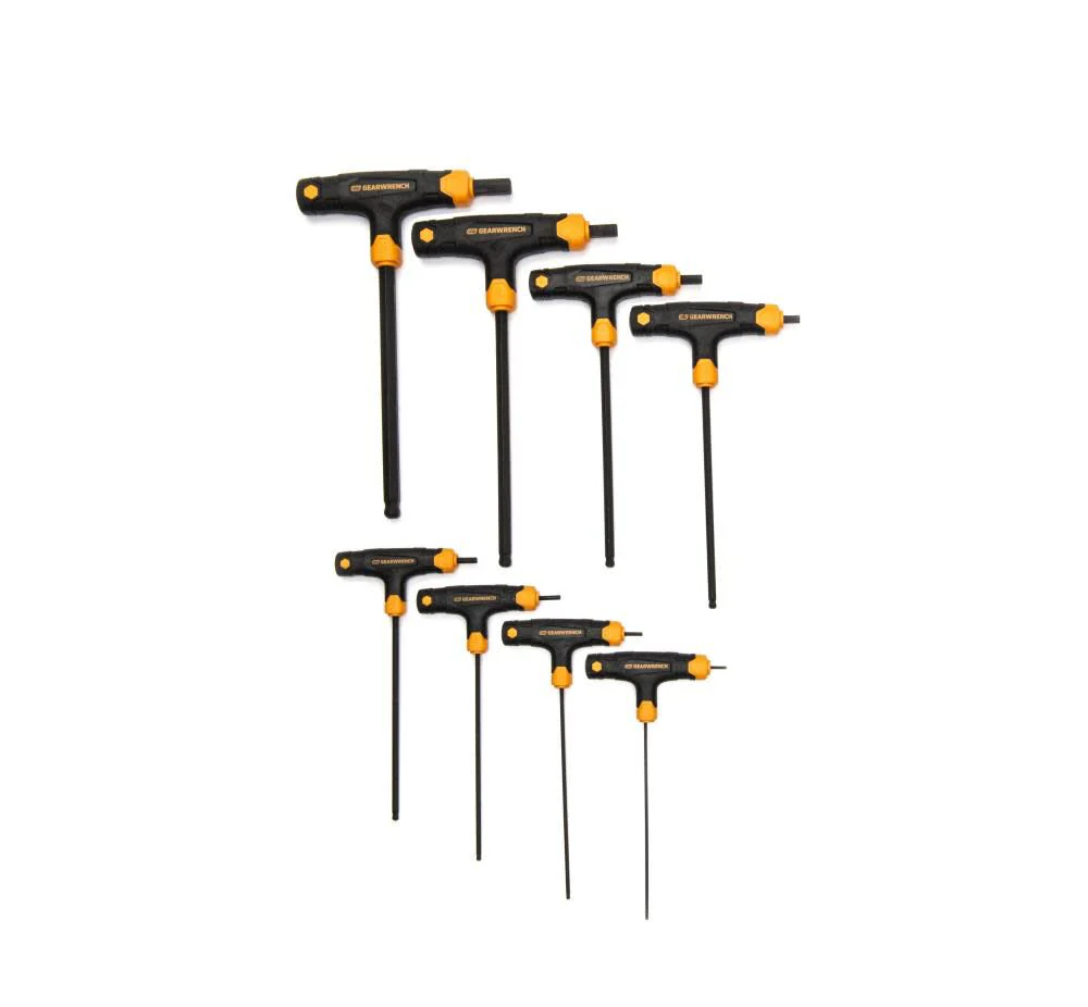 GEARWRENCH 8 Piece Metric Ball End T-Handle Hex Key Set - 83520 - Image 2