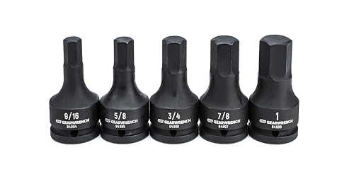 GEARWRENCH Impact Hex Bit Socket Set - 3/4in Drive | 5 Piece | SAE | 84899-06 - Image 3