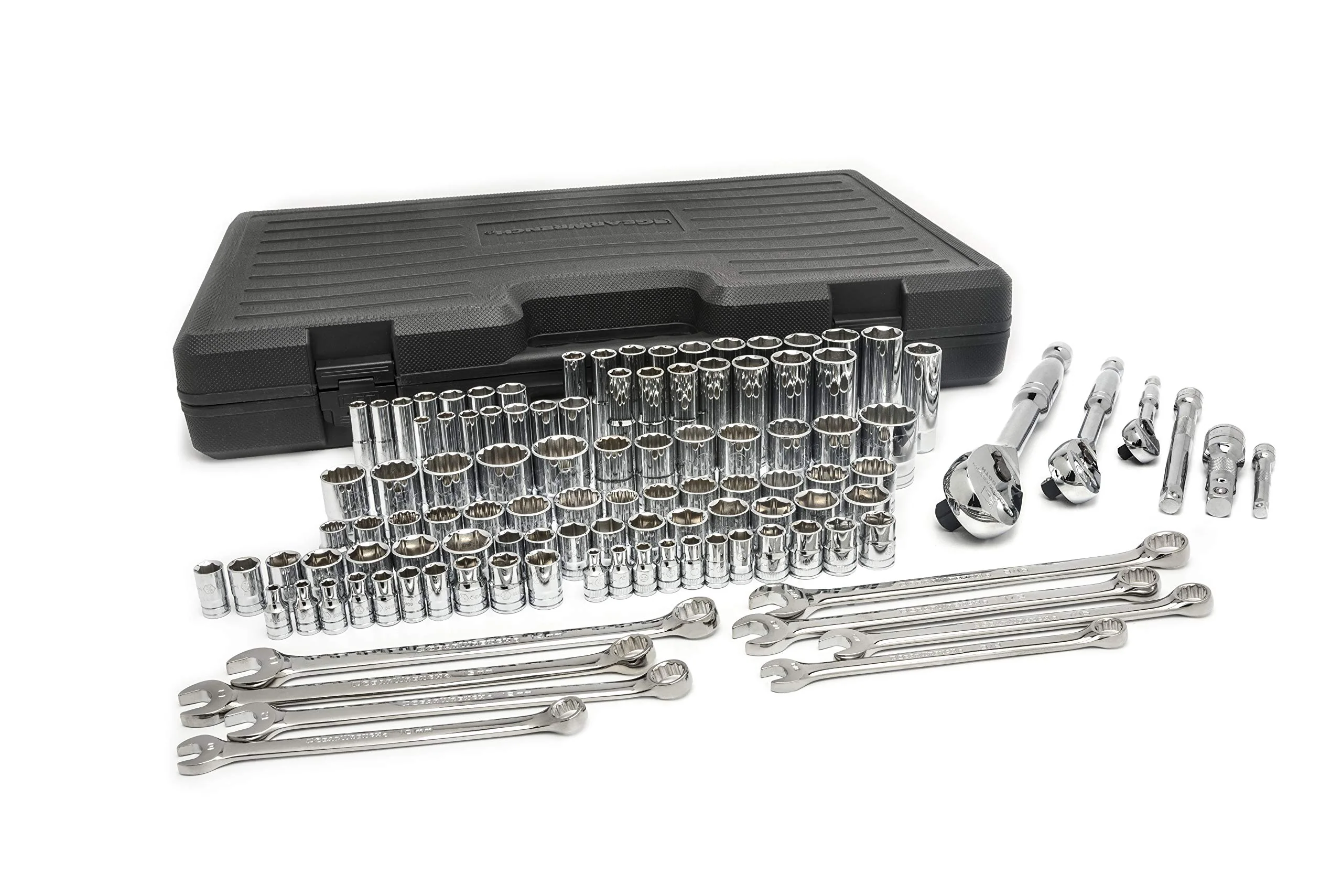 GEARWRENCH 110 Pc. 1/4", 3/8" & 1/2" Drive 6 & 12 Pt. Mechanics Tool Set, Standard & Deep, SAE/Metric - 89058 - Image 13