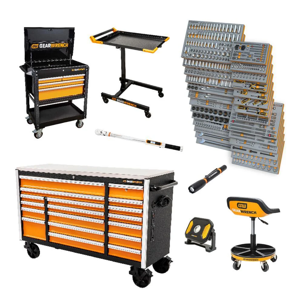 GEARWRENCH MEGAMOD 1268 Piece Master Mechanics Tool Set in Premium Modular Foam Trays with Tool Storage