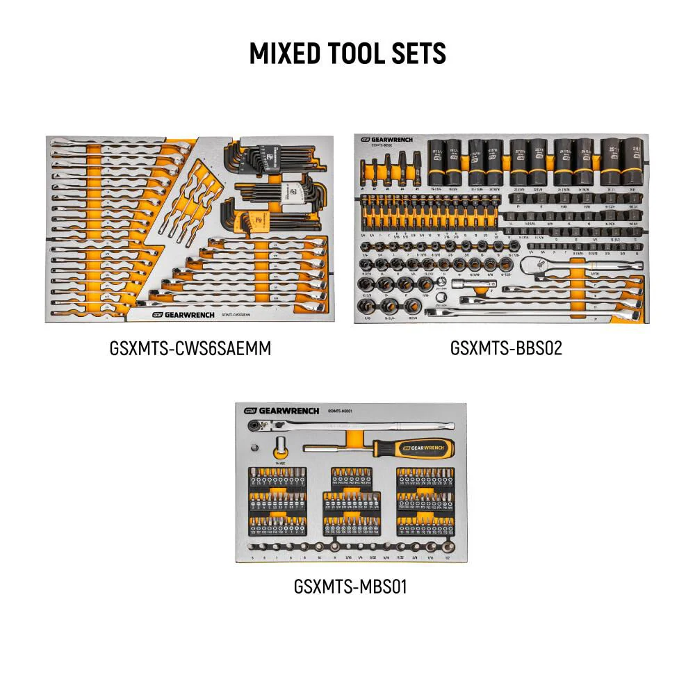 GEARWRENCH MEGAMOD 1268 Piece Master Mechanics Tool Set in Premium Modular Foam Trays with Tool Storage - Image 8