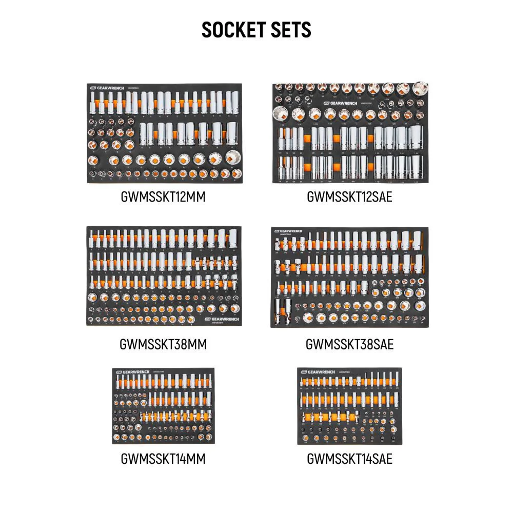 GEARWRENCH MEGAMOD 791-Piece Mechanics Tool Set in Premium Modular Foam Trays with Tool Storage - Image 5