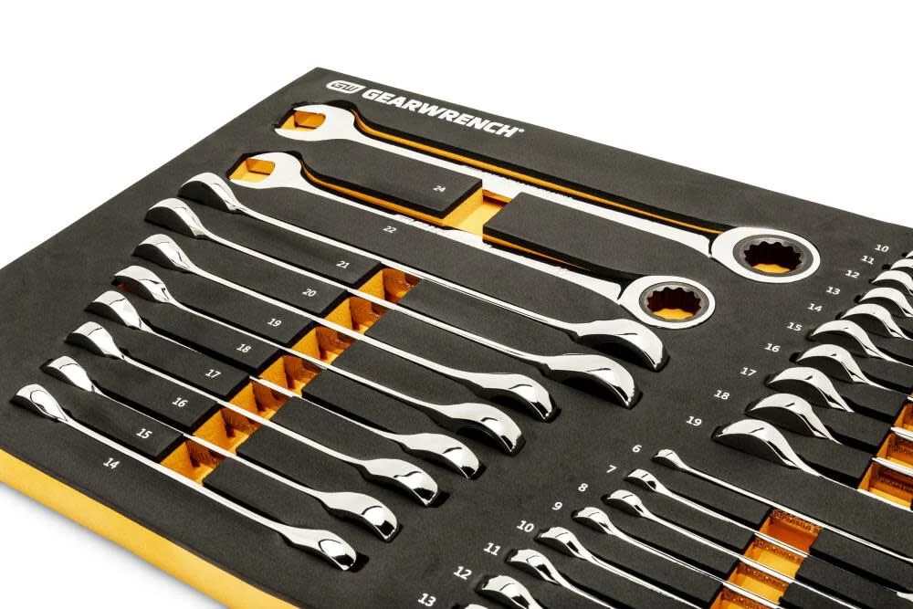GEARWRENCH Metric Ratcheting Wrench Set 28pc 86527 - Image 4