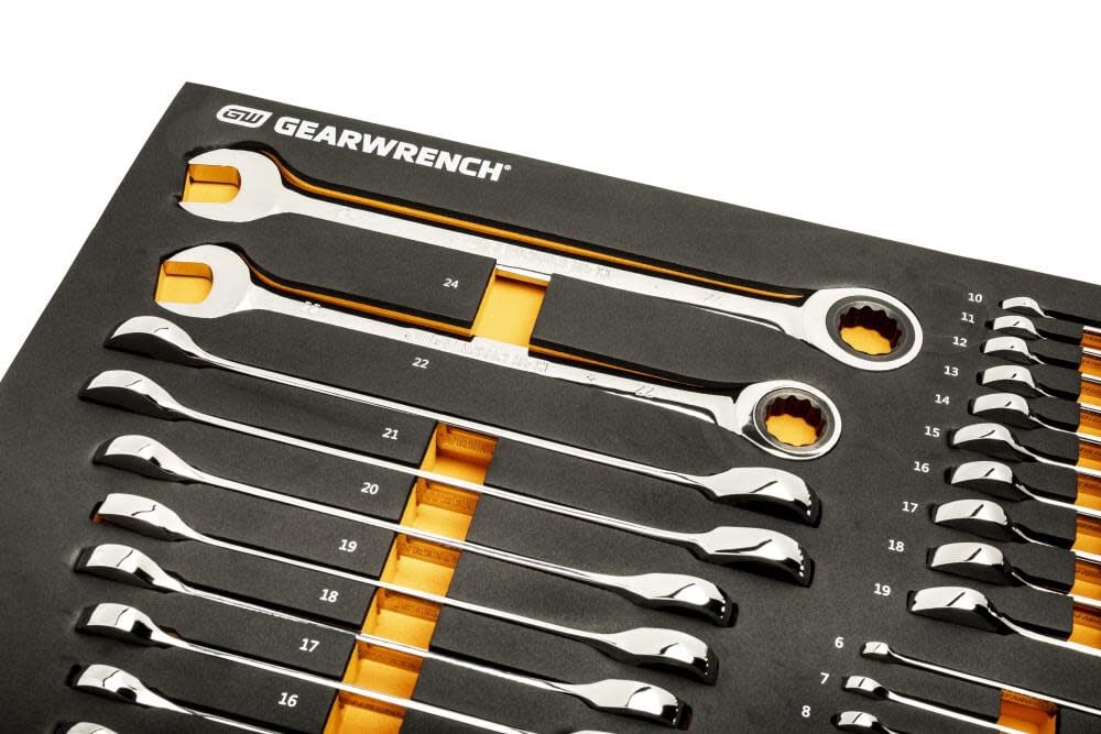 GEARWRENCH Metric Ratcheting Wrench Set 28pc 86527 - Image 5
