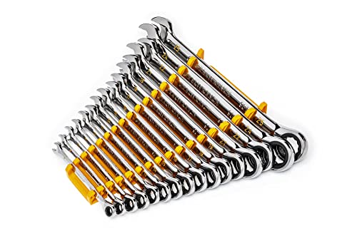 GEARWRENCH 16-Piece 90T 12 Point Metric Combination Ratcheting Wrench Set - Image 7