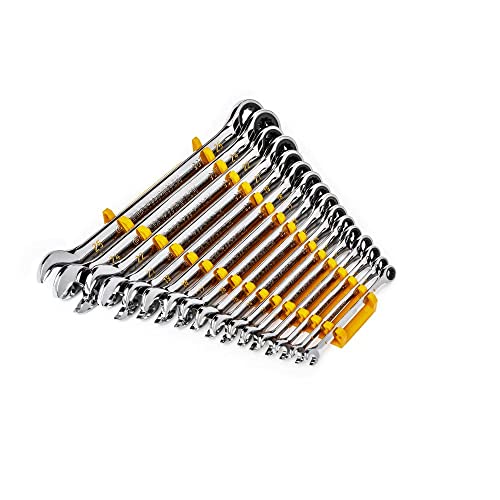 GEARWRENCH 16-Piece 90T 12 Point Metric Combination Ratcheting Wrench Set - Image 8