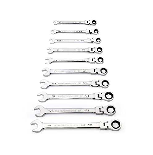 GEARWRENCH 10-Piece 90-Tooth 12 Point Ratchet Flex Combo Set - Image 8