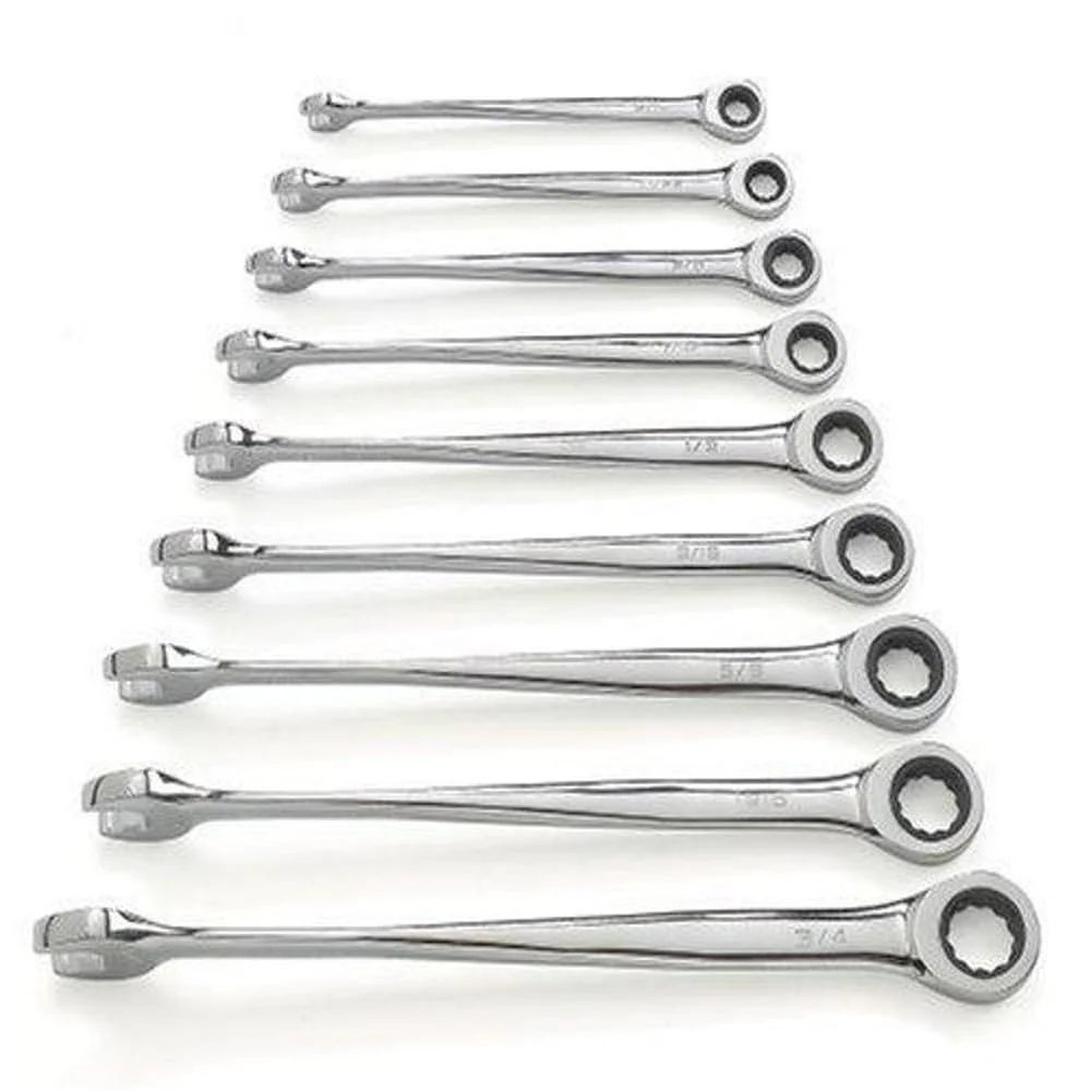 9 Pc. XL-X-Beam Combination Ratcheting Wrench Set SAE - Image 4