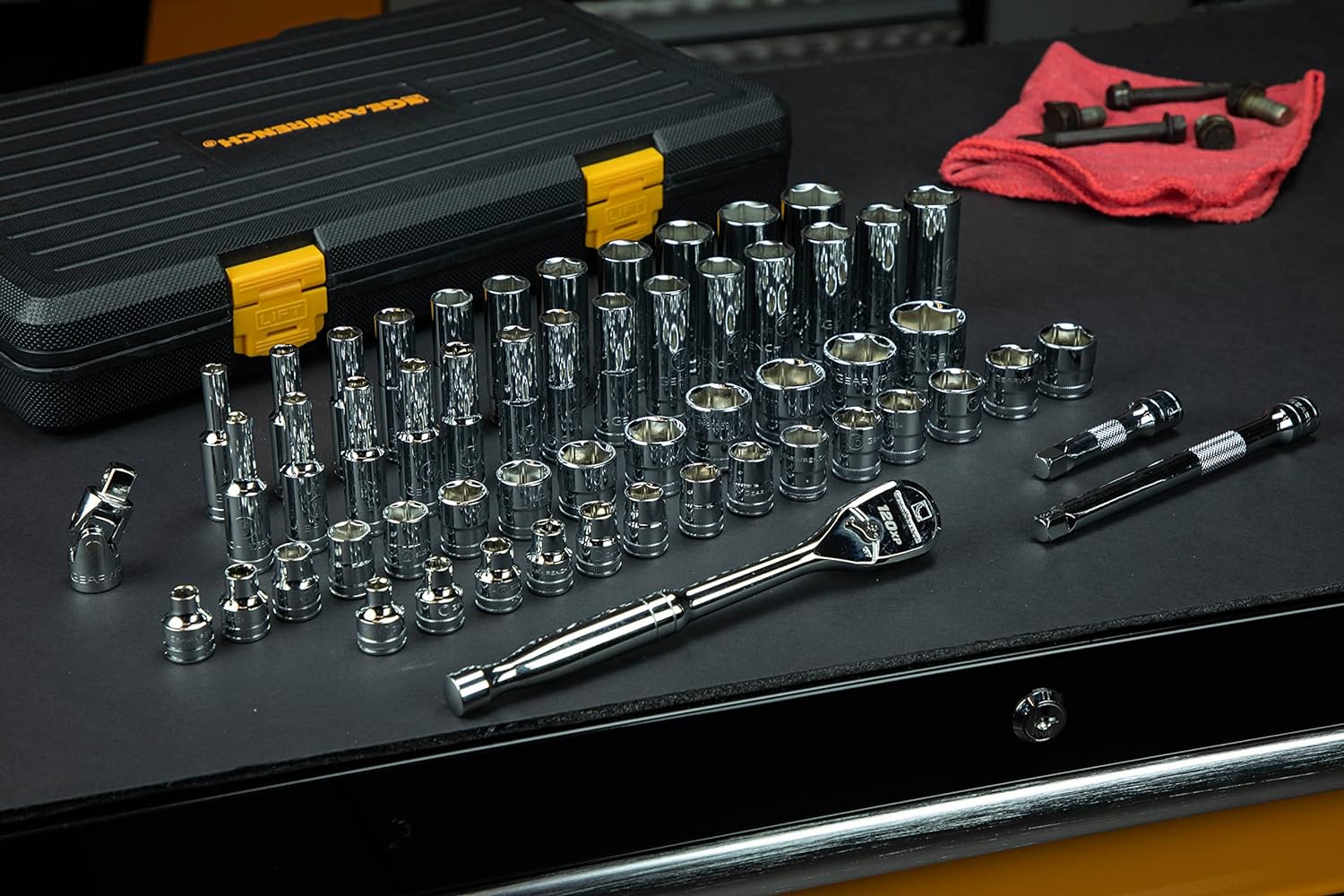 GEARWRENCH 56 Pc. 3/8" Drive 6 Pt. 120XP Mechanics Tool Set, Standard & Deep, SAE/Metric - 80550P - Image 6