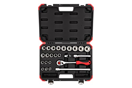 GEDORE RED 24-Piece 1/2 Size 10-32mm Socket Set