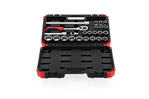 GEDORE RED 24-Piece 1/2 Size 10-32mm Socket Set - Image 3