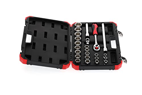 GEDORE RED 24-Piece 1/2 Size 10-32mm Socket Set - Image 4