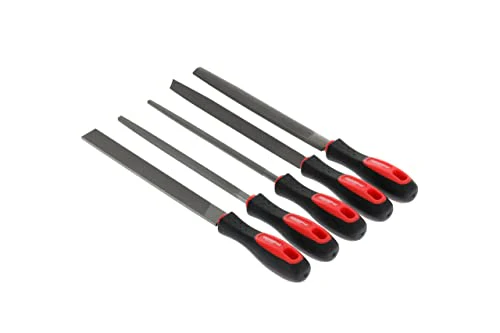 GEDORE RED File set tri.+sq.+flat+rnd+half-rnd 5pcs - Image 2