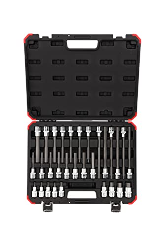 GEDORE 30-Piece Screwdriver Bit Sockets 1/2 Hexagon