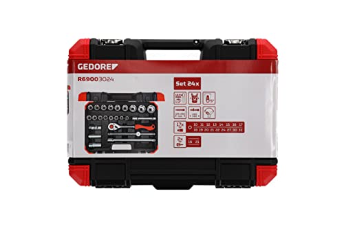 Gedore Red Socket Spanner set size4-13mm 16pcs (R49003016) - Image 5