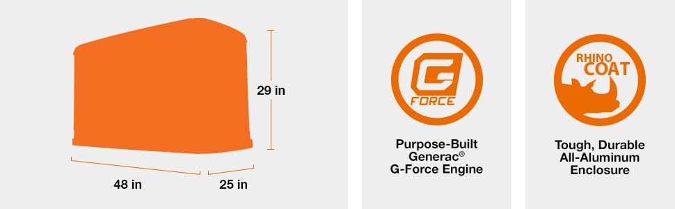 Generac 7043 Guardian 22kW LP / 19.5kW NG Home Standby Generator – Air-Cooled, Wi-Fi Enabled, 200-Amp Transfer Switch - Image 8