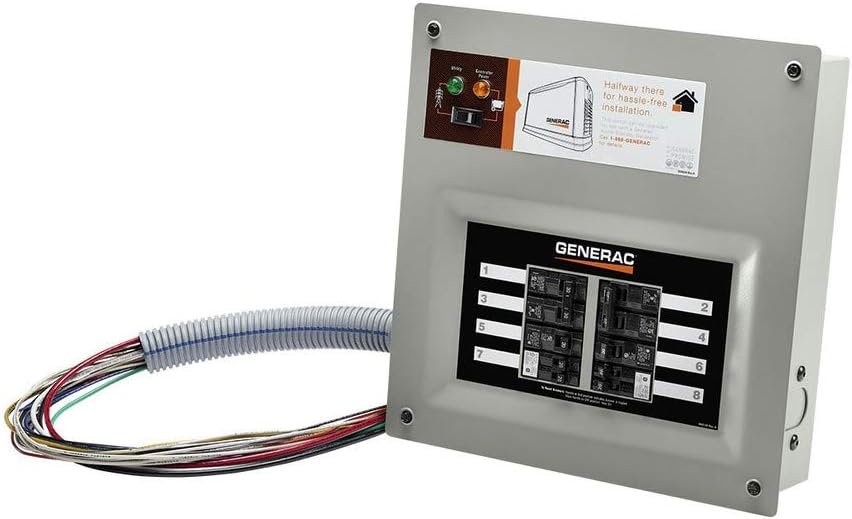 Generac 9854 HomeLink 50-Amp Indoor Pre-Wired Manual Transfer Switch Kit: Seamless Power Transition for Your Home - Image 8