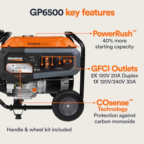 Generac 6,500-Watt Portable Generator GP6500 (Model 7683) - Image 6