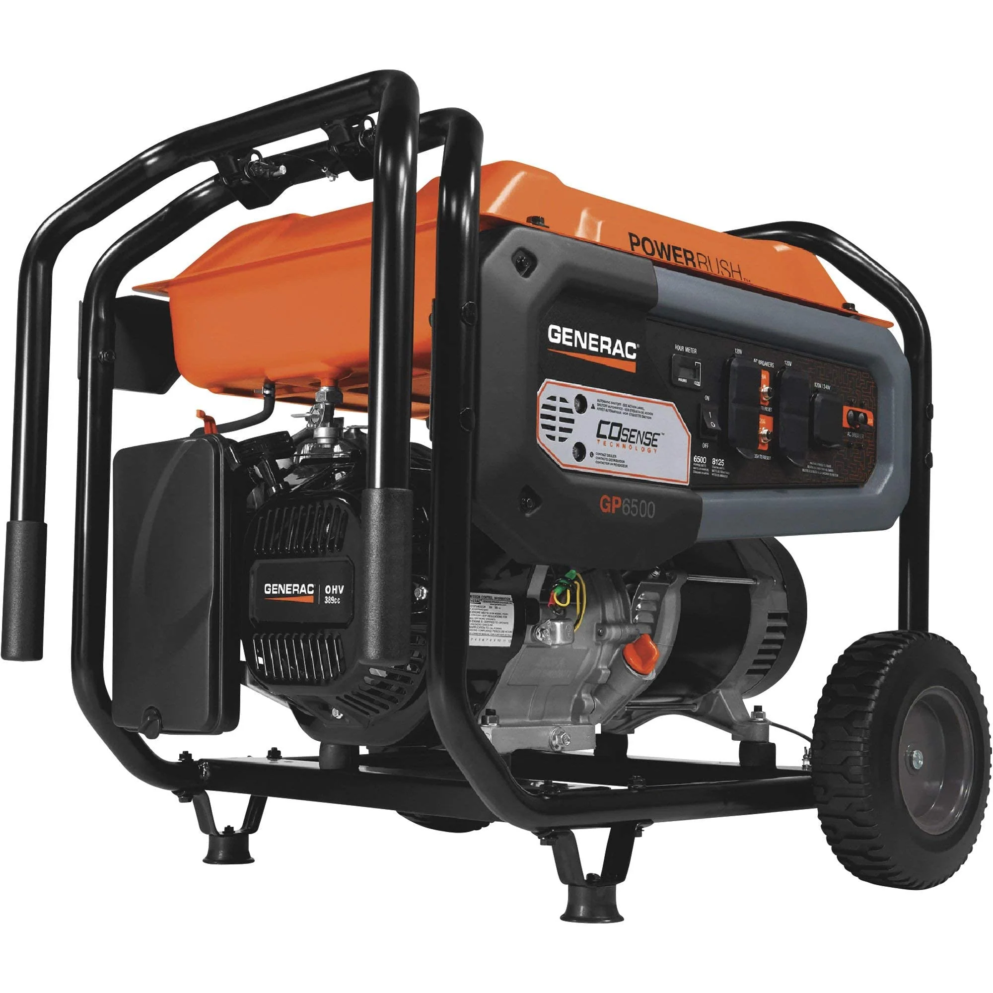 Generac 8,000-Watt Gas-Powered Portable Generator - Electric Start, CO-Sense, CARB Compliant - Reliable Power for Emergencies & Recreation - Image 5