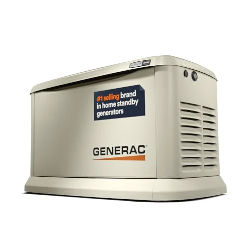 Generac 7290 Guardian 26kW Home Standby Generator – Aluminum Enclosure, Wi-Fi Enabled, G-Force Engine, Whole House Backup