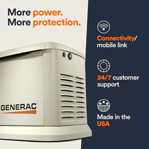 Generac 7290 Guardian 26kW Home Standby Generator – Aluminum Enclosure, Wi-Fi Enabled, G-Force Engine, Whole House Backup - Image 6