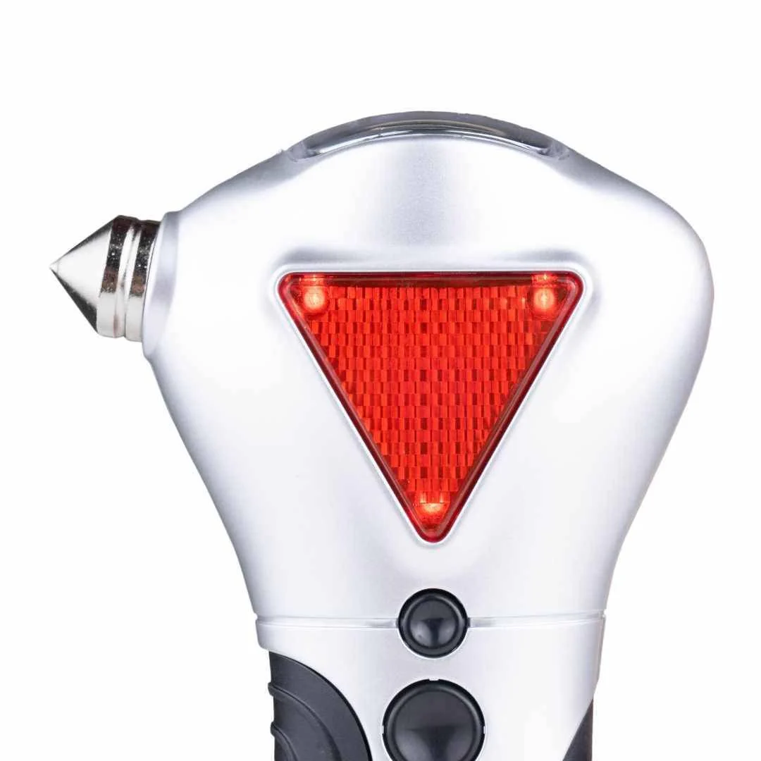 General Tools 4-in-1 Car Escape Tool - Window Breaker, Seat Belt Cutter, Flashing Hazard Light, LED Flashlight - Image 3