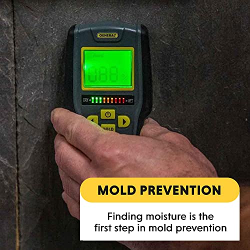 General Tools Digital Moisture Meter MMD7NP - Humidity Sensor- Pinless and Non-Invasive - Image 5