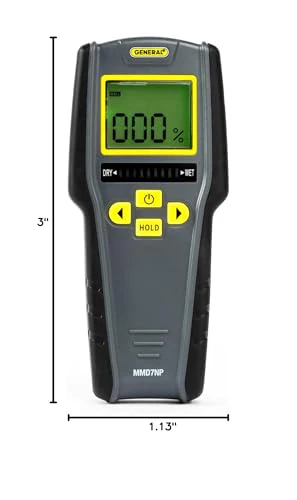 General Tools Digital Moisture Meter MMD7NP - Humidity Sensor- Pinless and Non-Invasive - Image 7