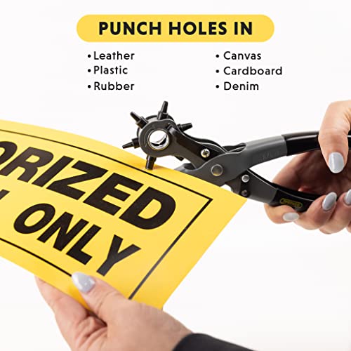 General Tools Leather Hole Punch Tool, 5/64 In. to 3/16 In. - Image 7