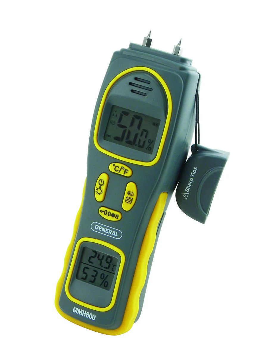 General Tools Pin/Pinless Moisture Meter w/Temp and Humidity - Image 2