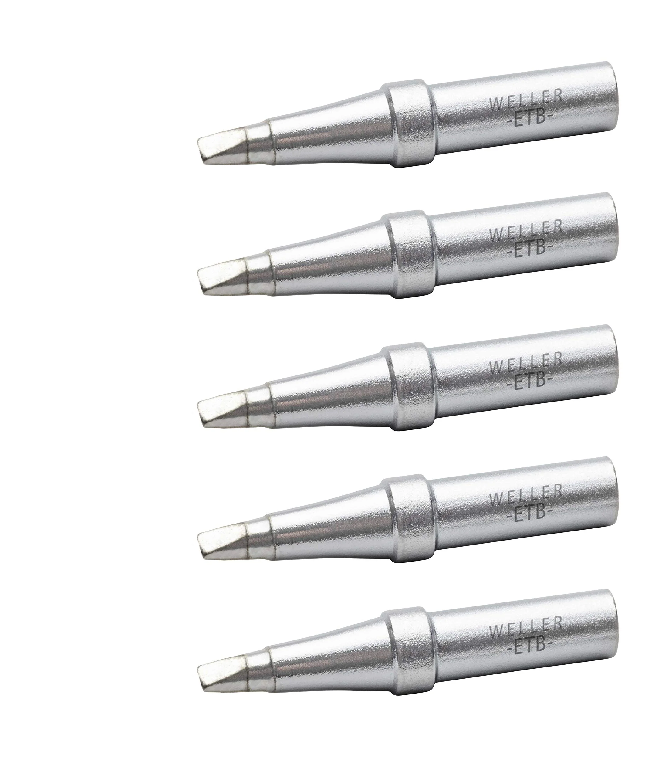 Genuine Weller (ETB-5) WE1010 Soldering Tip Set, Screwdriver, 0.093" / 2.4 mm, 5 Pieces