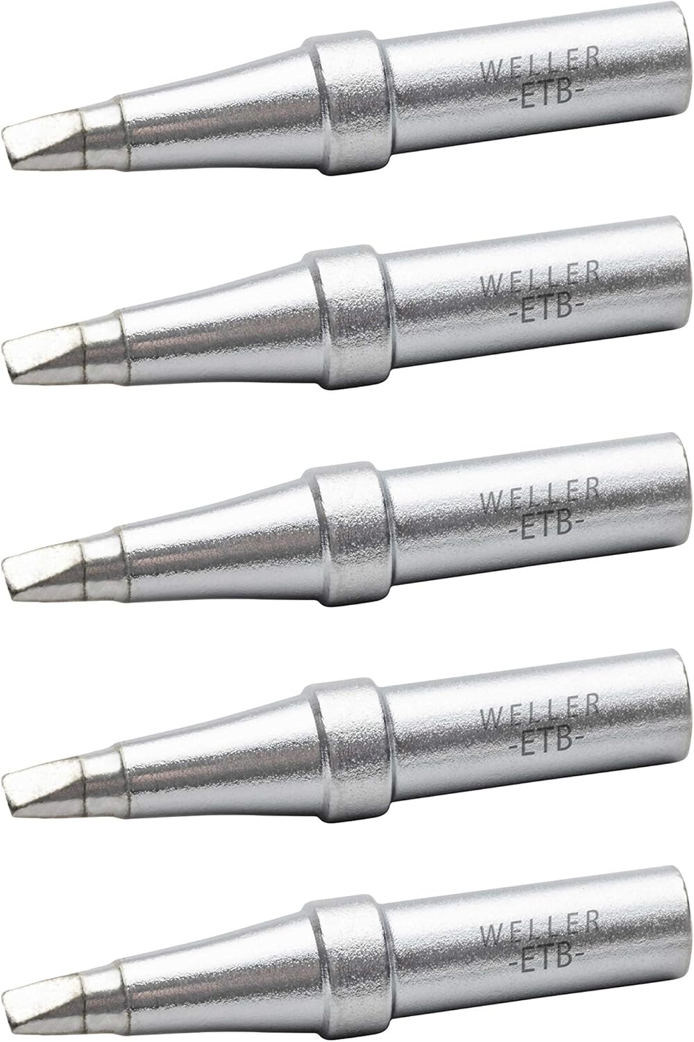 Genuine Weller (ETB-5) WE1010 Soldering Tip Set, Screwdriver, 0.093" / 2.4 mm, 5 Pieces - Image 2