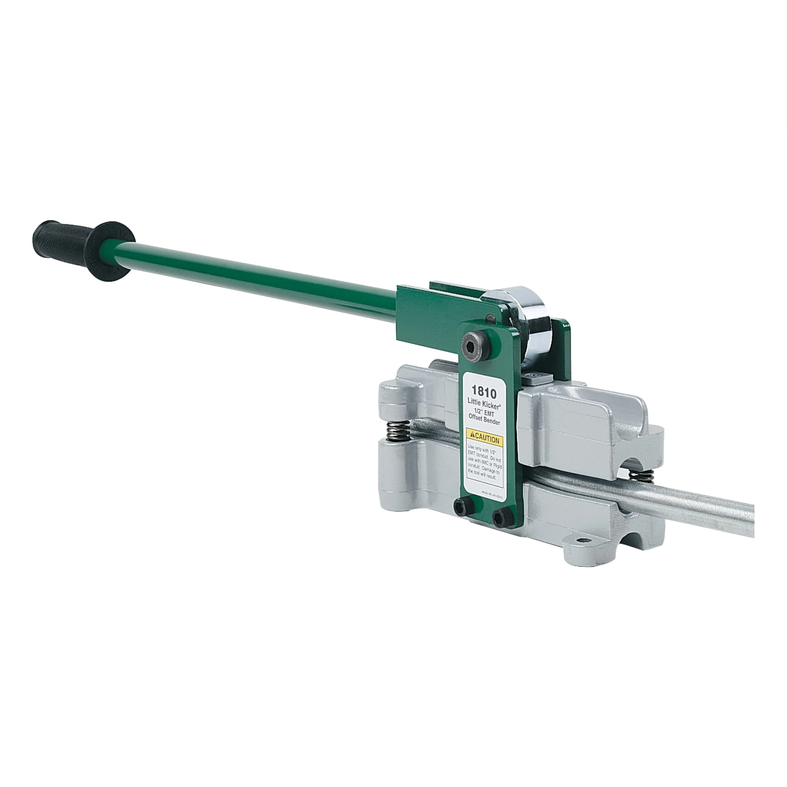 Greenlee 1810 Little Kicker Offset Hand Bender for 1/2" EMT Conduit, Silver/Green
