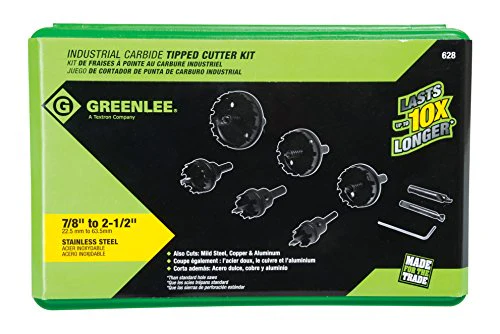 Greenlee 628 Carbide Cutter Set, 6 Piece Set - Image 3