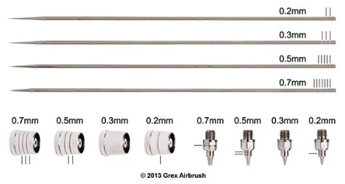 Grex TK-3 Tritium 0.3mm Nozzle Kit - Image 3