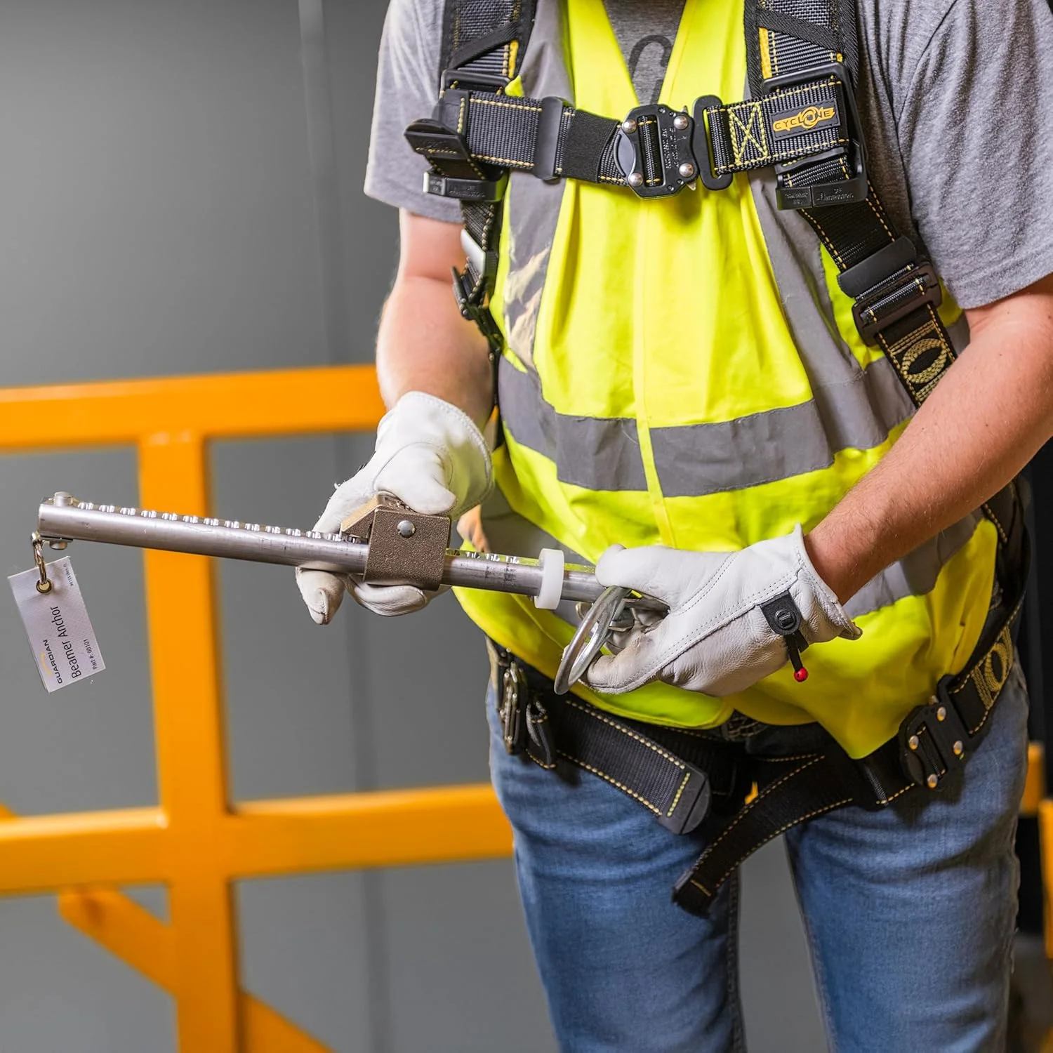 Guardian (00103) Beamer 2000 - Horizontal Beam Anchor, Fits 6 to 16 Inch Beams up to 1.25 Inches Thick, OSHA and ANSI Compliant Beamer, 6" - 16" Flange Width - Image 5