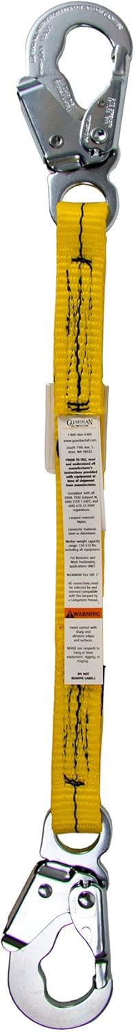 Guardian Fall Protection 01255 3-Foot Single Leg Non-Shock Absorbing Lanyard - Image 2