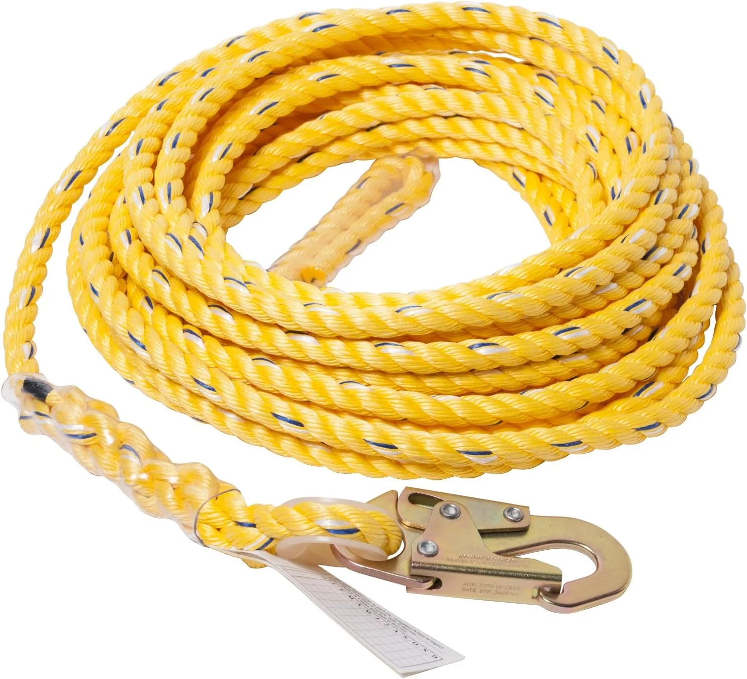 Guardian Fall Protection (01365) VL58-150 Standard 5/8 Inch Thick Rope with Snaphook End, 150-Foot - Image 2