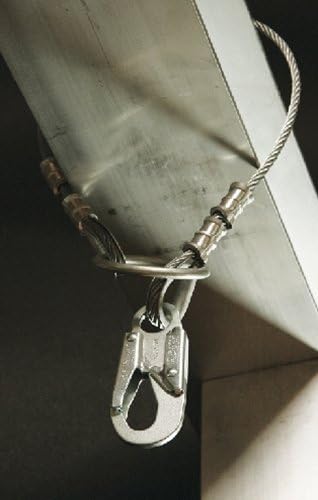 Guardian Fall Protection 10401 4-Foot Galvanized Cable Choker Anchor with Thimble Ends - Image 3