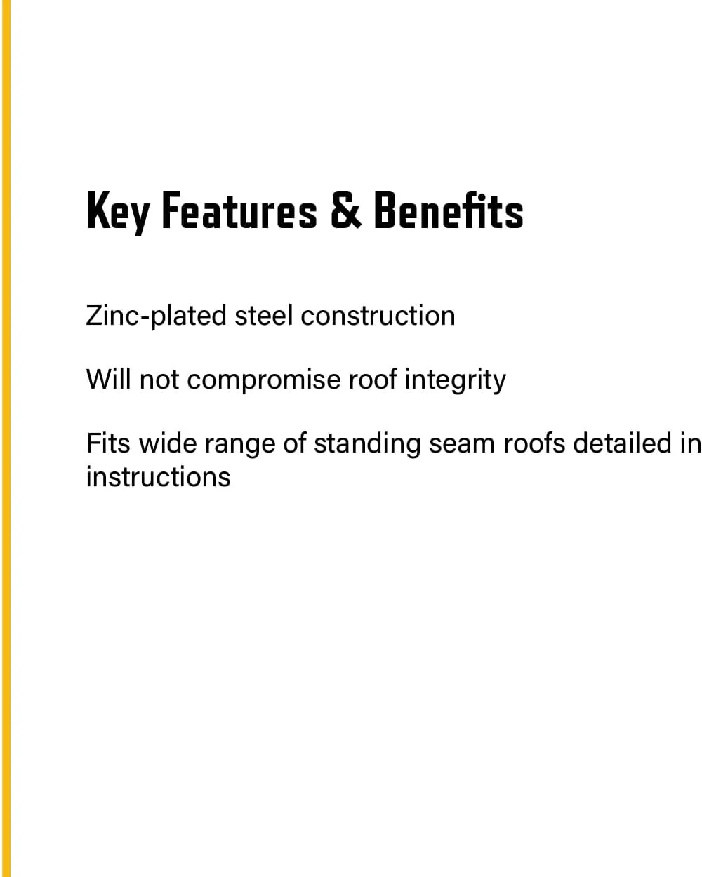Guardian Fall Protection (10600) Standing Seam Roof Clamp - Image 4