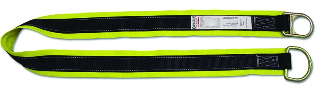 Guardian Fall Protection (10794) Premium 30-Feet X-Arm with Large and Small D-Rings, Black/Green