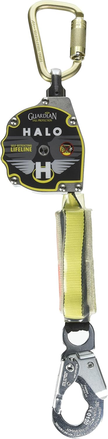 Guardian 10900 Halo Web SRL – 11 ft. Nylon Webbing with Carbineer, Swivel Top, Steel Snap Hook & 10785 Premium 3-Foot Cross-Arm Straps with Large and Small D-Rings Webbing + 3-foot Straps With D-rings - Image 3