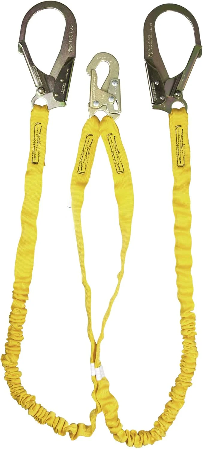 Guardian Fall Protection (11203) IS-72-2R 6-Foot Double Leg Internal Shock Lanyard with Rebar Hook - Image 2