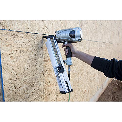 Hitachi NR90AES1 Framing Nailer, 2-Inch to 3-1/2-Inch Plastic Collated Full Head Nails, 21 Degree Pneumatic, Selective Actuation Switch, 5-Year Warranty (Discontinued by the Manufacturer) - Image 5