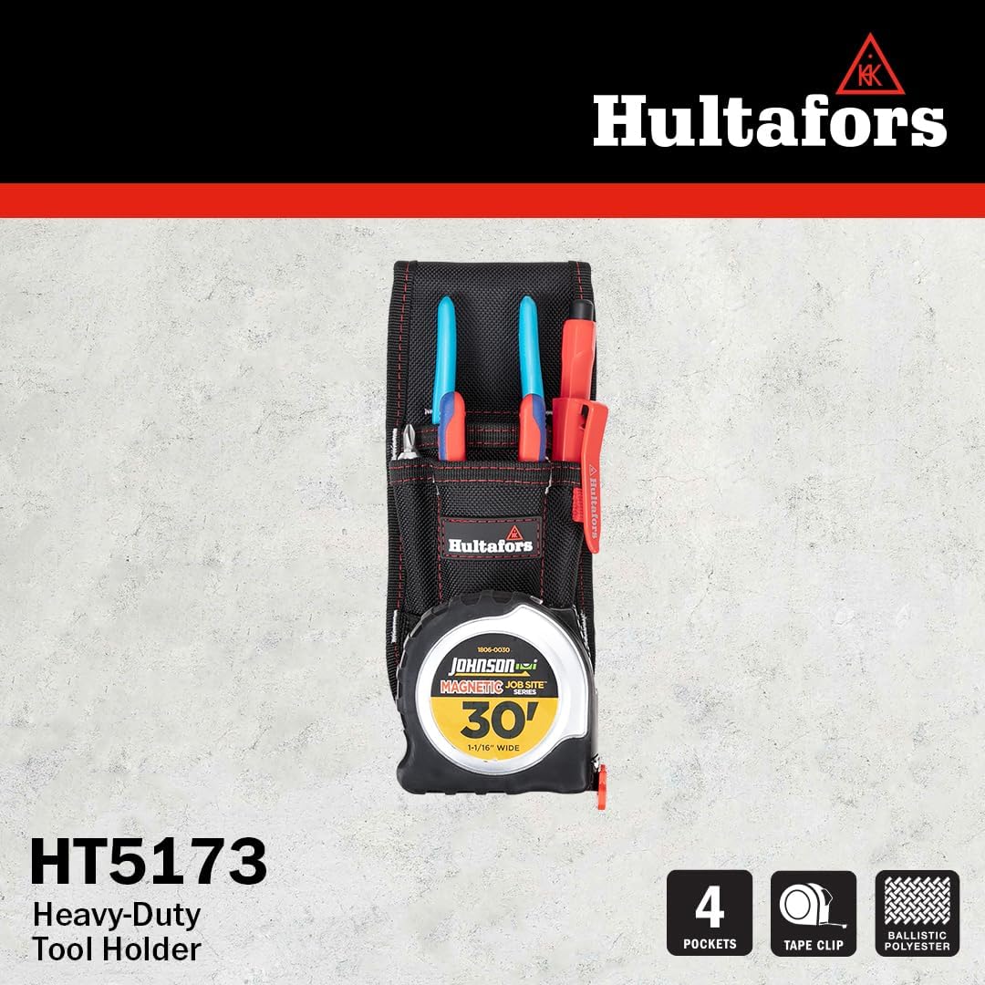 Hultafors Work Gear HT5173 Heavy-Duty Tool Holder Utility Holster Pouch - Image 4