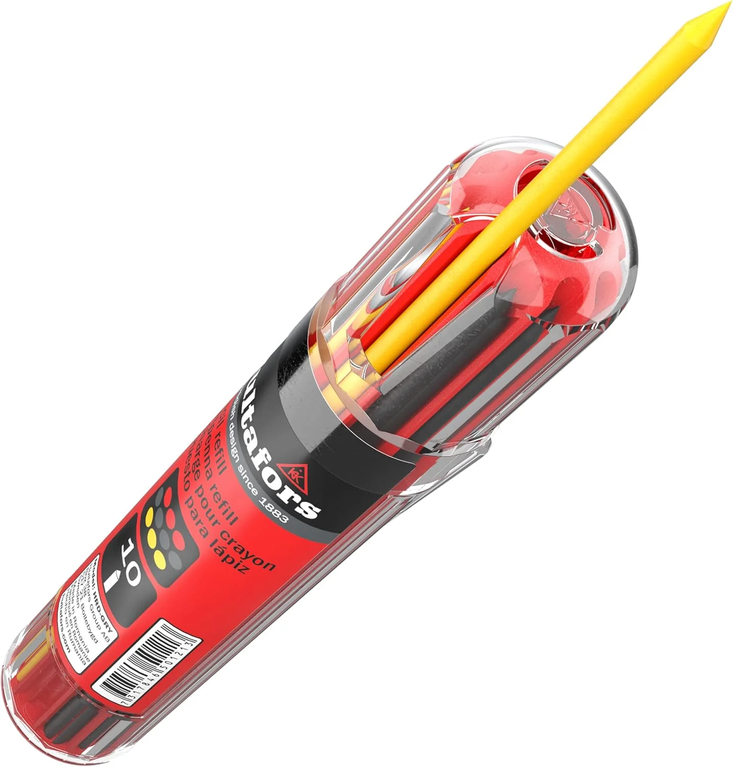 Hultafors Tools 650120U Dry Marker Refills HRD GRY, Red, Graphite, Yellow - Image 4