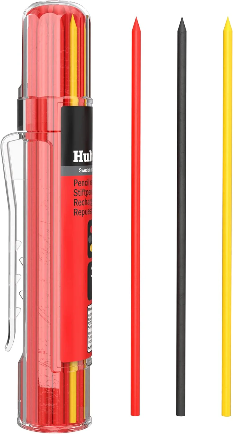 Hultafors Tools 650120U Dry Marker Refills HRD GRY, Red, Graphite, Yellow - Image 5