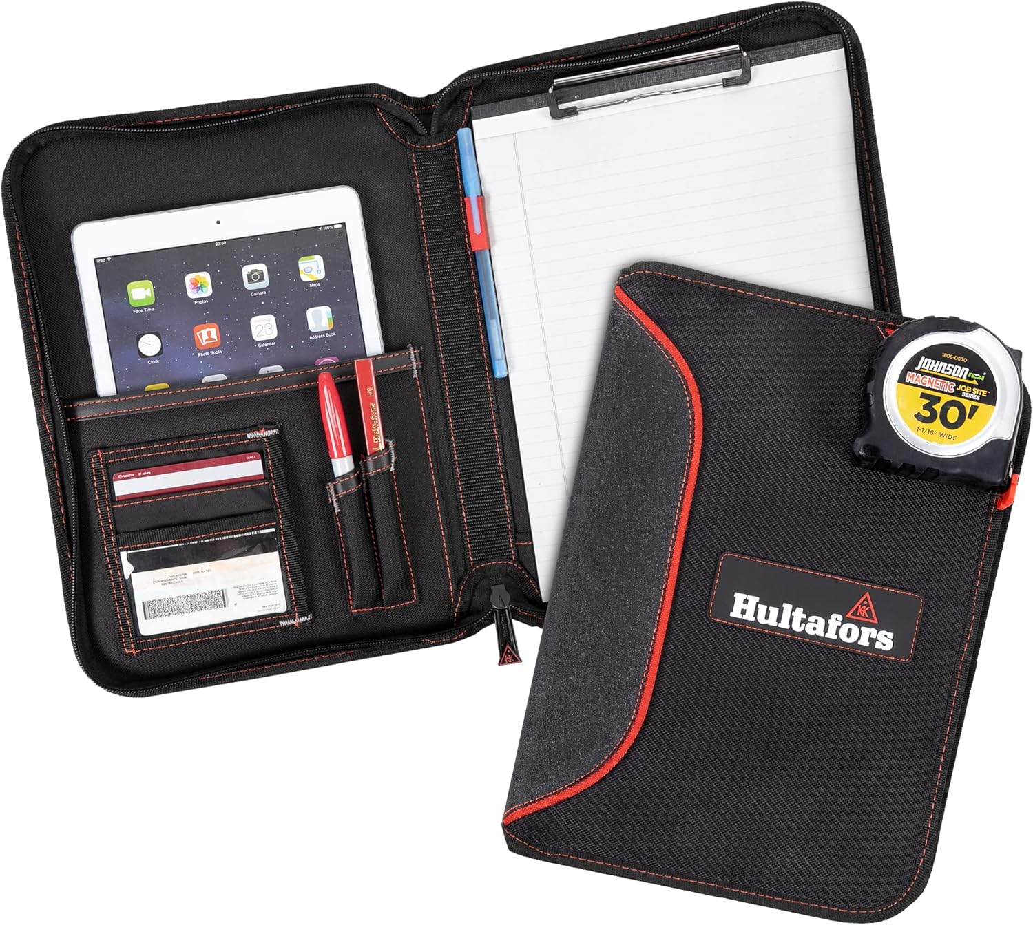 Hultafors Work Gear HT5140 Contractor's Business Portfolio, Full Zipper Closure, Writing Pad Included - Image 3