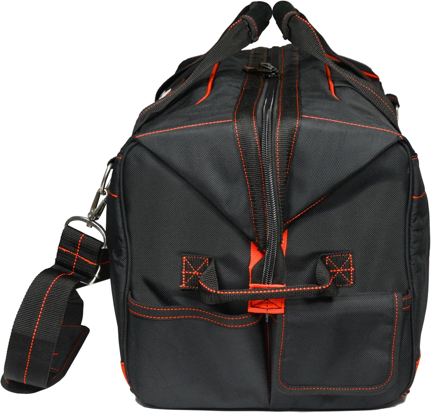 Hultafors Work Gear HT5511 Pro Contractor's Gear Bag, 9 Pockets, Heavy Duty Ballistic Polyester Tool Bag, XL Interior Compartment, Comfortable Shoulder Strap - Image 7